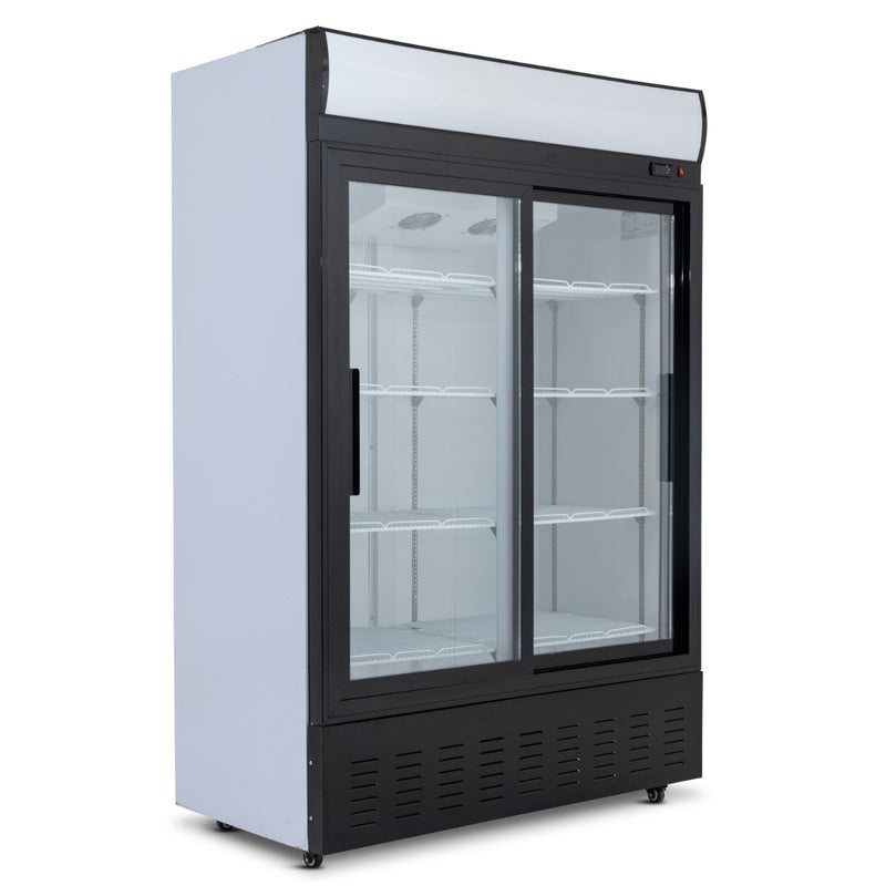 BLIZZARD 900L Double Sliding Glass Door Display Merchandiser