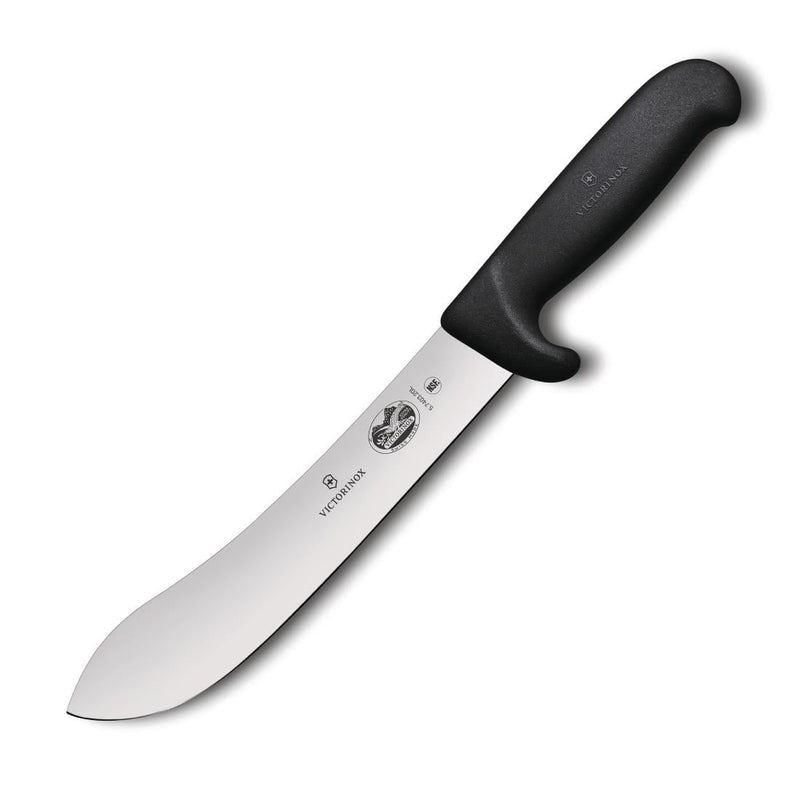 Victorinox Fibrox Safety Grip Butchers Knife Black 20cm