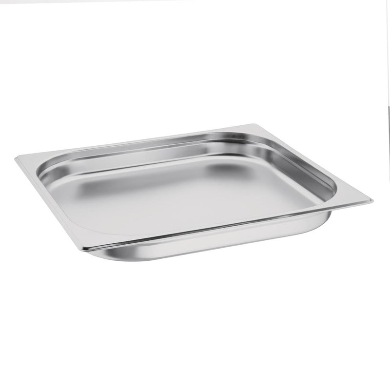 Vogue Stainless Steel 2/3 Gastronorm Tray 20mm