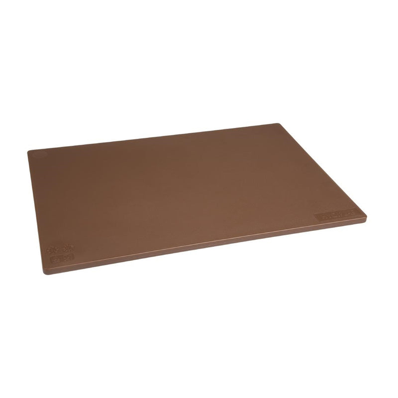 Hygiplas Low Density Brown Chopping Board Standard 450x300x12mm