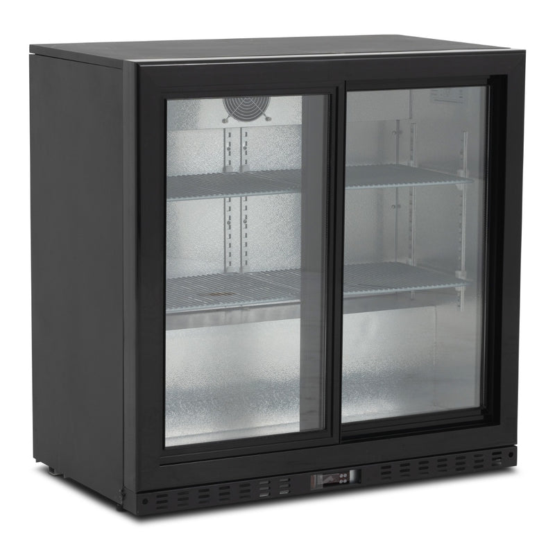 KOLDBOX Double Sliding Glass Door Bottle Cooler