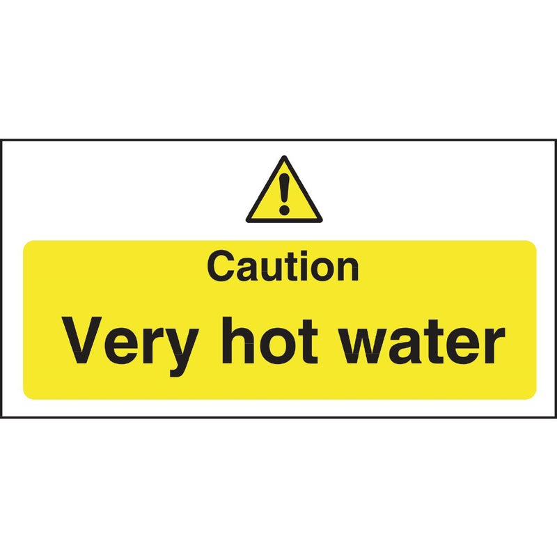 Vogue Caution Very Hot Water Sign