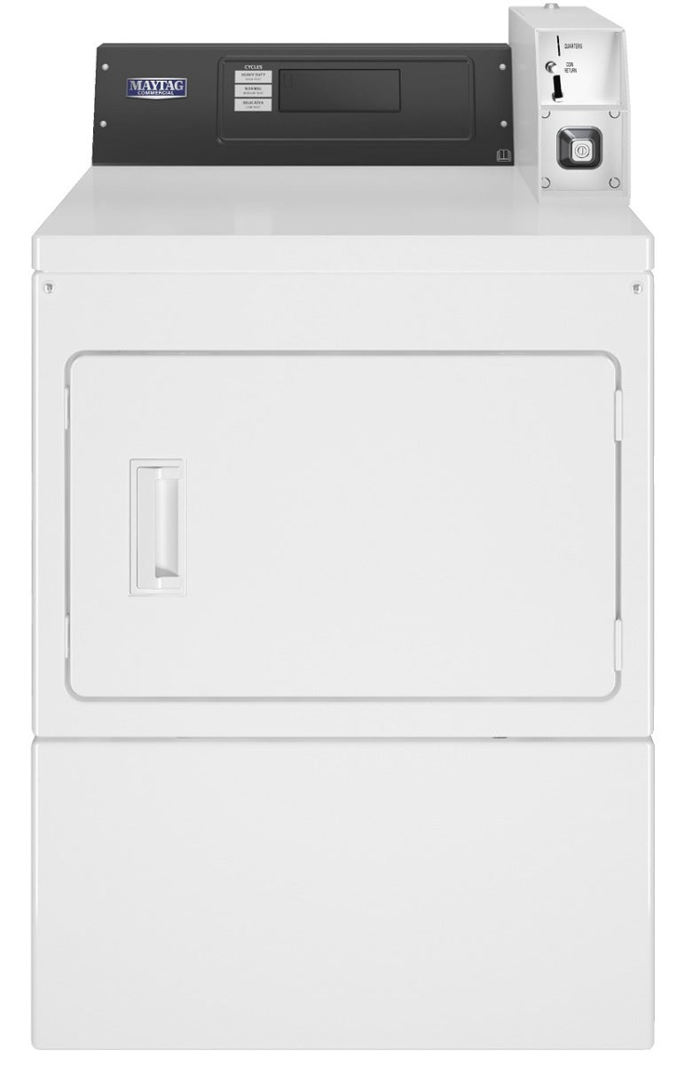 Maytag MDG20PDFGW American-Style Coin Drop Ready Gas Vented Dryer, 10.5kg