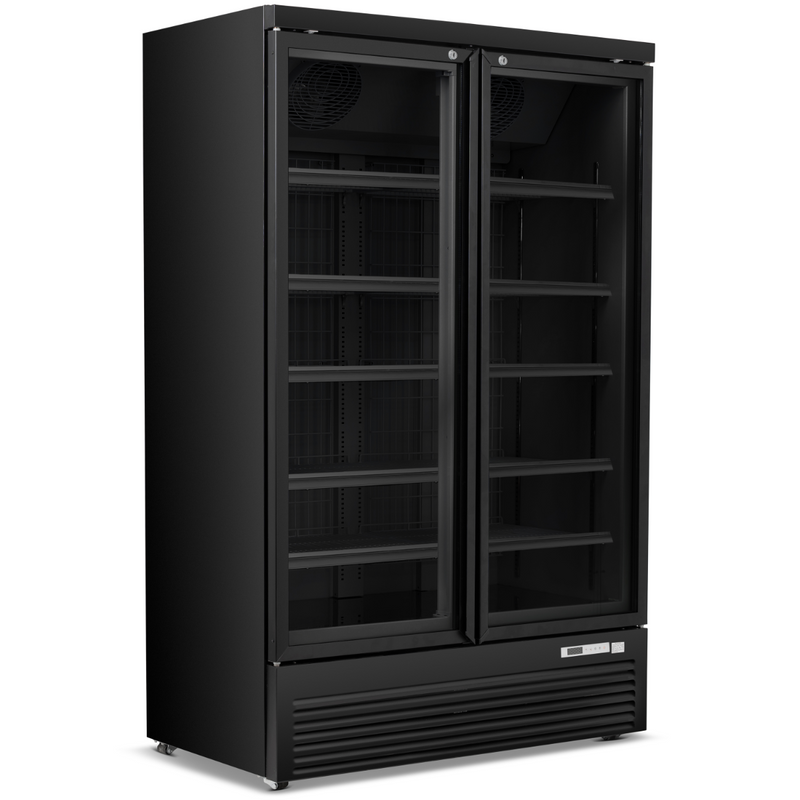 BLIZZARD Double Hinged Glass Door Display Freezer