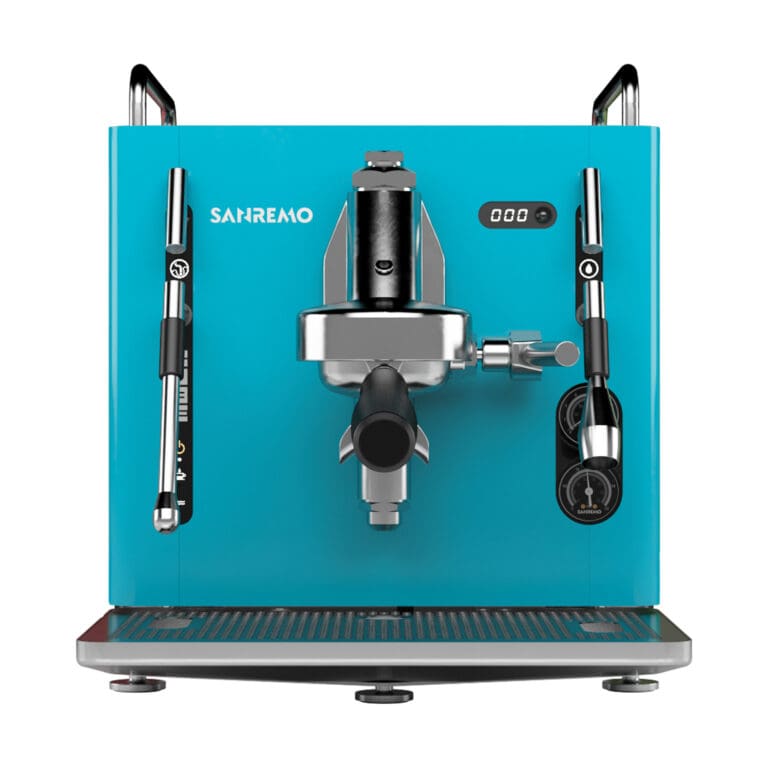 Sanremo Cube – Home Domestic Coffee Machine – Tank Fed Blue