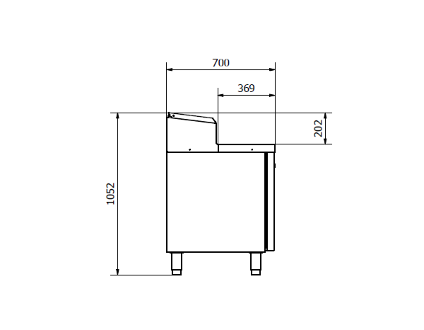Sterling Pro Green 3 Door Refrigerated Preparation Counter