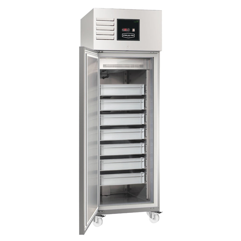Sterling Pro Green SPIF700L Single Door Left Hinged Fish Storage Cabinet, 574 Litres