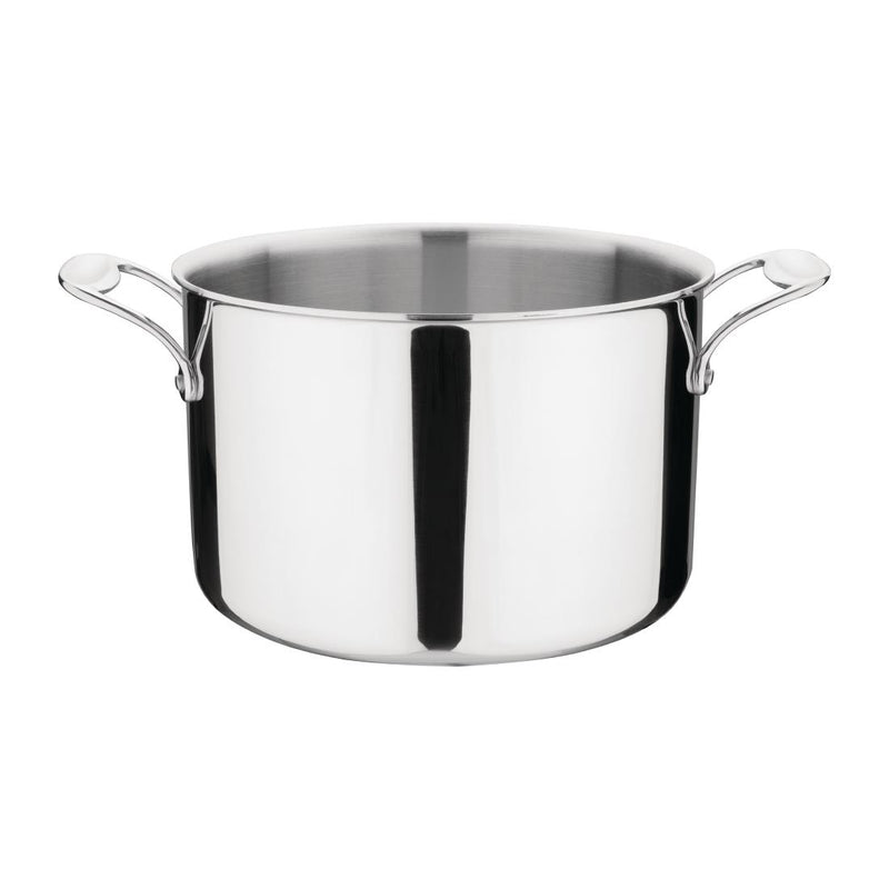 Vogue Stainless Steel and Aluminium Tri-Wall Stew Pan 24cm