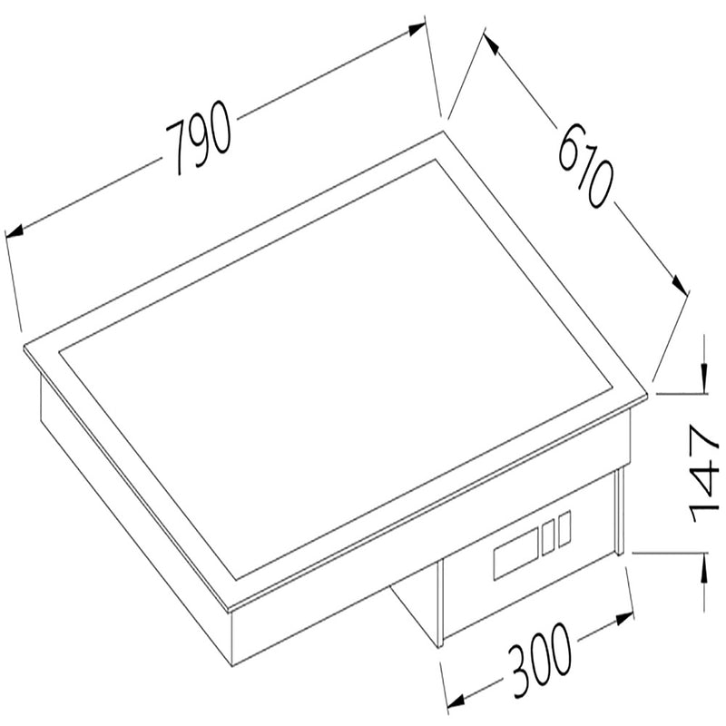 Diamond DI/VCX08-PWT Vitroceramic Element White 2 Gn 1/1