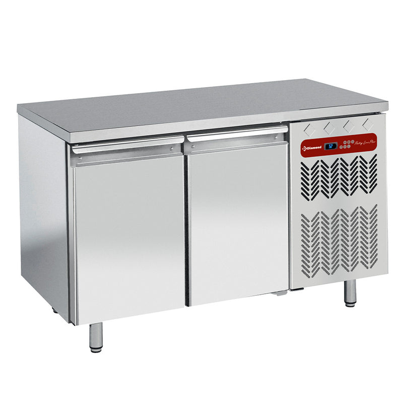 Diamond TP2B/H-R2 2 Door Stainless Steel Freezer Counter, 345 Litres