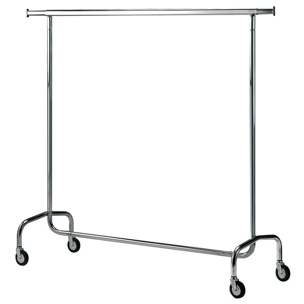 Diamond PVD/C Clothes Hanger On Dismountable Castors, Chromed