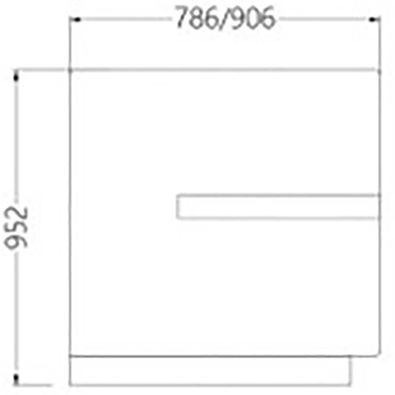 Diamond FC Side Cheek In Wood Neutrale Counter - Case, Molding And Plinth (1Piece)