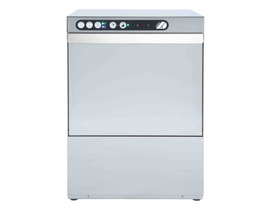 Adler 500mm Basket Dishwasher with Breaktank, Drain Pump & Chemical Pump, 18 Plates (30 Amp Plug)