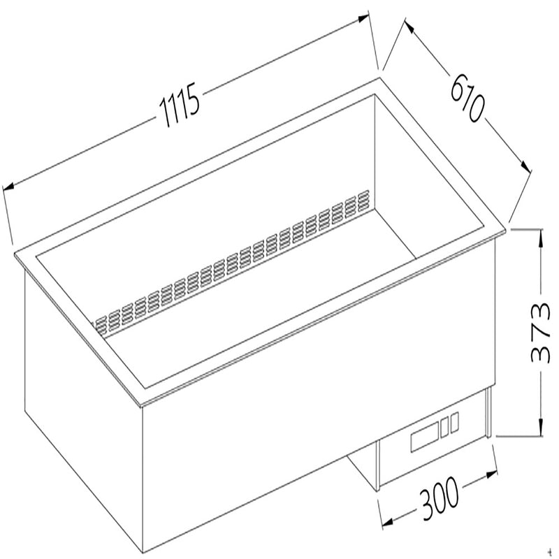 Diamond DI/BX12-PSC Dried up Electric Bain Marie, 3 x 1/1 GN
