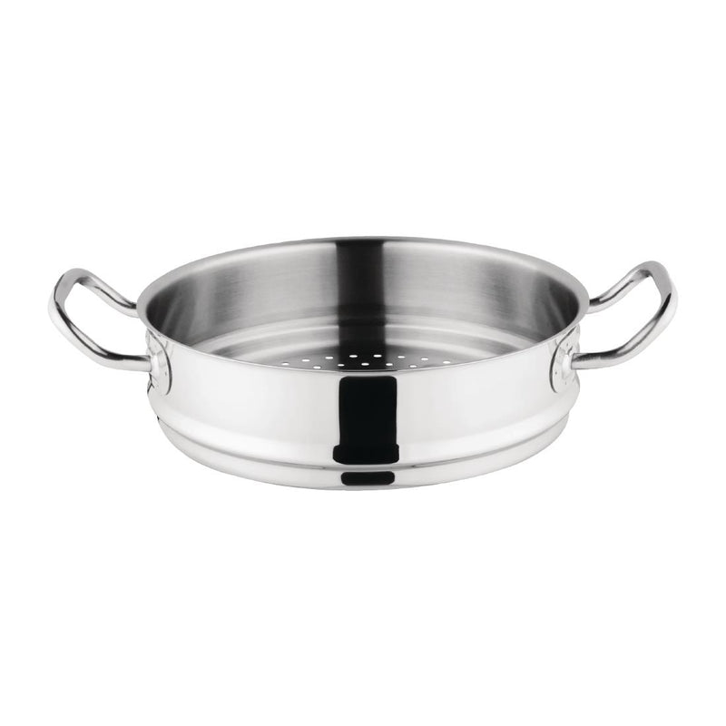 Vogue Stainless Steel and Aluminium Tri-Wall Steamer 28cm