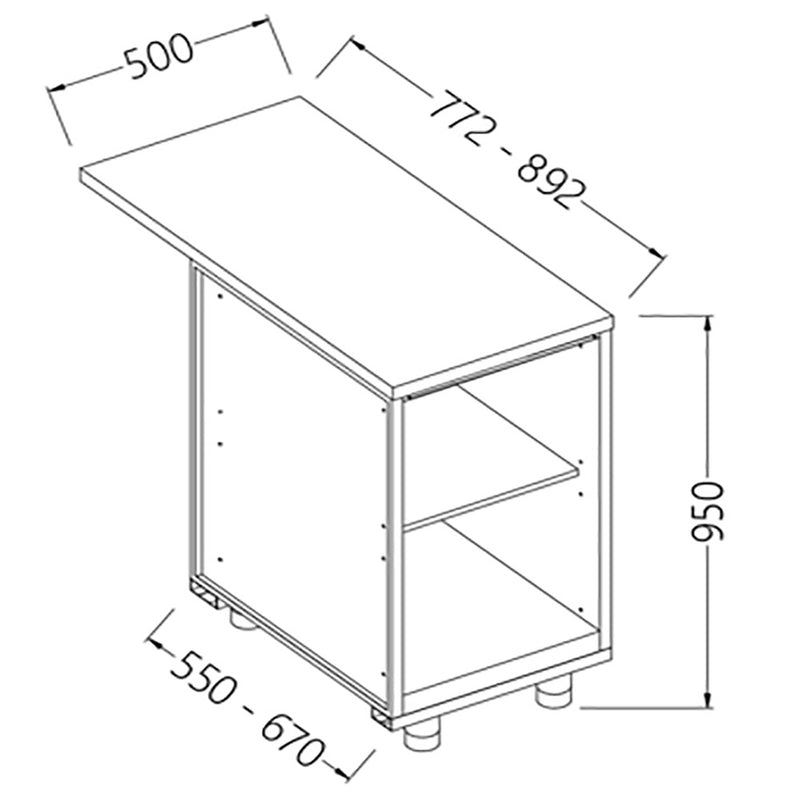 Diamond BC05X/5 Neutral Bar Counter Units_Cashier Section