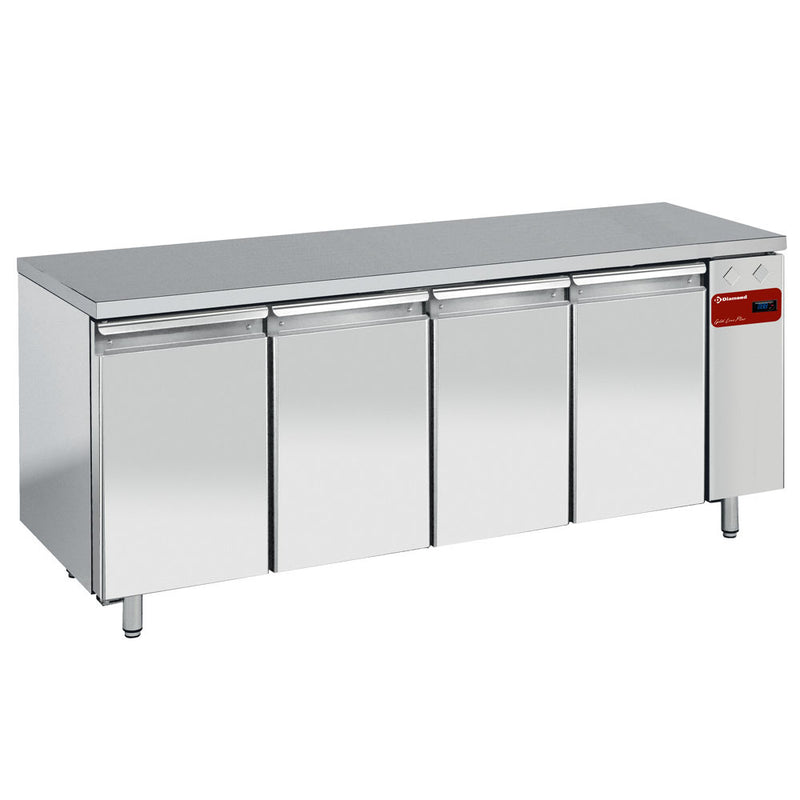 Diamond TS4N/H 4 Door Stainless Steel Refrigerated Counter, 550 Litres