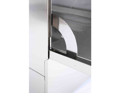 Adler 500mm Basket Dishwasher with Breaktank, Drain Pump & Chemical Pump, 18 Plates (30 Amp Plug)