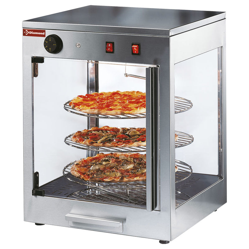 Diamond PIZZA/D38 Heated Pizza Rotating Display, 0.7kW
