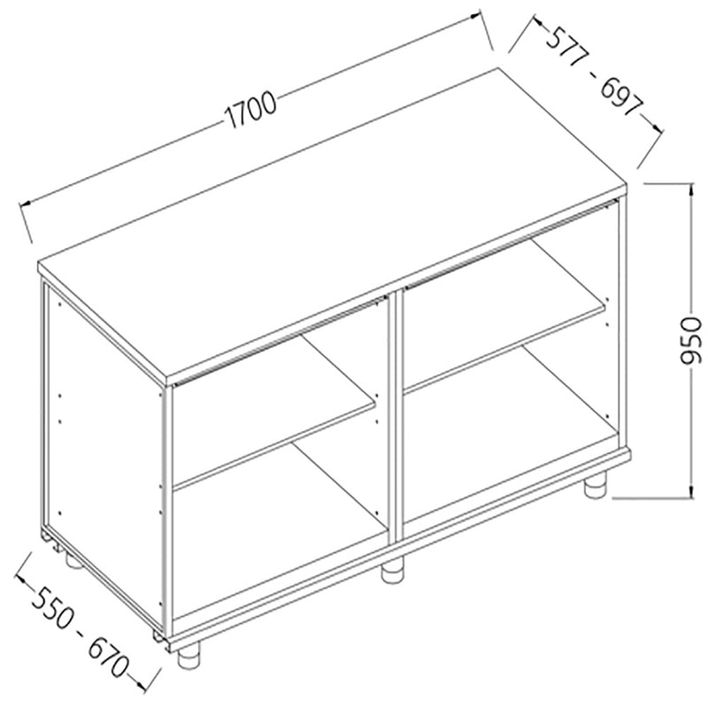 Diamond NN17X Neutral Rear Cabinet