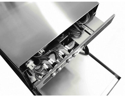 Adler 500mm Basket Dishwasher with Breaktank, Drain Pump & Chemical Pump, 18 Plates (30 Amp Plug)