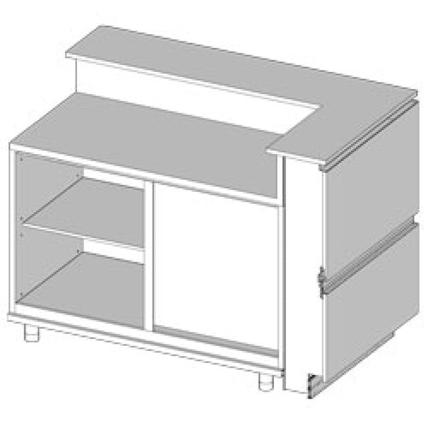 Diamond LB90DX Angular Counter Right Neutral, With Service Tablet