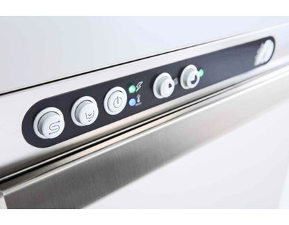 Adler 500mm Basket Dishwasher with Breaktank, Drain Pump & Chemical Pump, 18 Plates (30 Amp Plug)