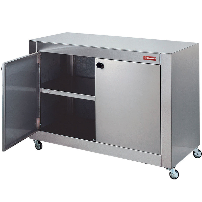 Diamond RAP-CM Cupboard In Stainless Steel, With Wheels