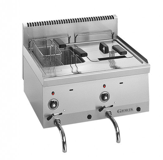Giorik Snack 60 LFG6720  8+8 Ltr Slimline Twin tank gas fryer
