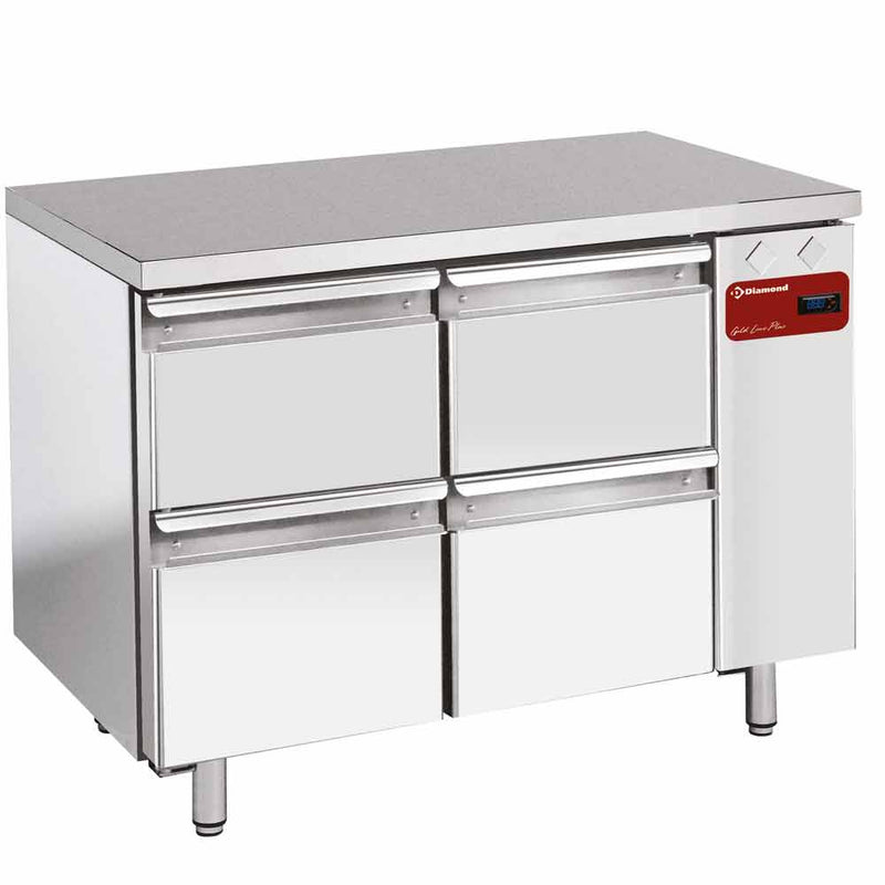 Diamond TS2N/H_2XK1/2-H 4 Drawer Stainless Steel Refrigerated Counter