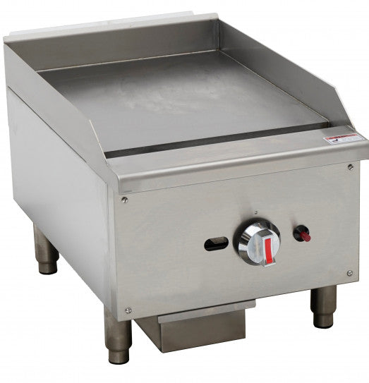 Chefs Range EGG16S - 16"  Gas griddle - smooth plate