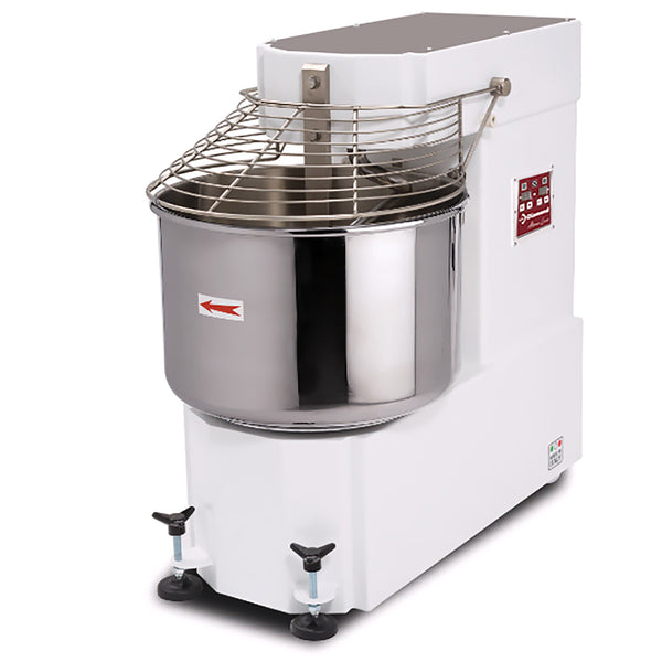Diamond DH80B/T2V Automatic 2 Speed Spiral Mixer on 2 Wheels, 60kg of Dough
