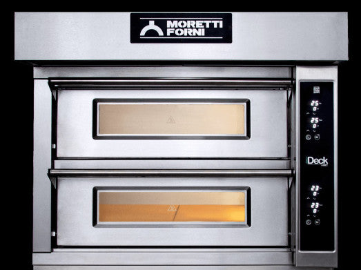 Moretti IDD72.72  Twin deck electric pizza oven - 8 x 13" Pizzas with Electronic controls