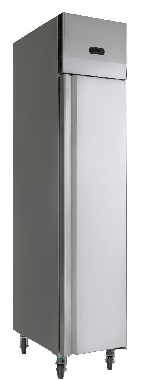 Chefs Range  GN280TNV - 280ltr 1/1gn Slimline Single Door upright Fridge