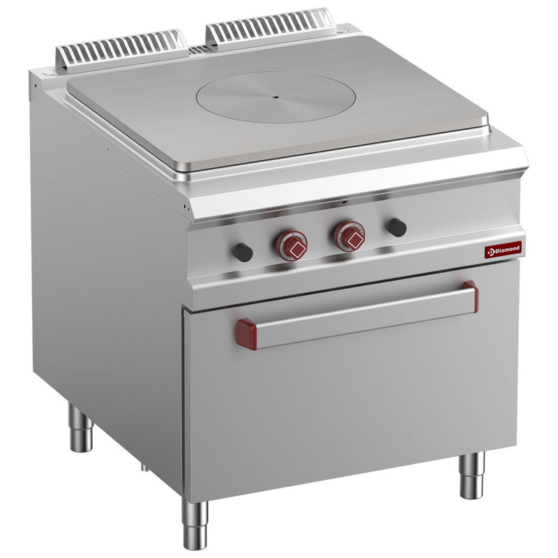 Diamond G9/TF8-N 1 Whole Plate Freestanding Gas Range Cooker on Gas Oven