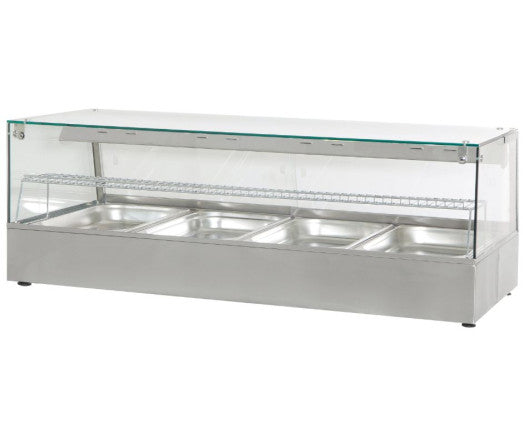 Chefs Range HDW4 - 4 x 1/1gn Convection Heated display with humidity & halogen heat lamps