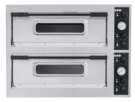 Chefs Range BAM44 twin deck electric pizza oven - 8 x 13"