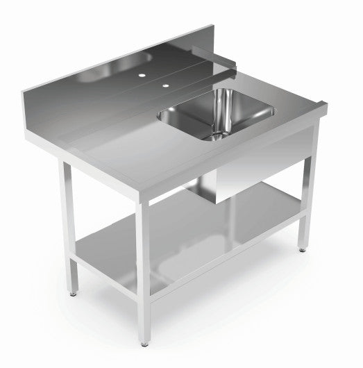 Aristarco - 1200mm Right hand Pre rinse sink for hood dishwasher