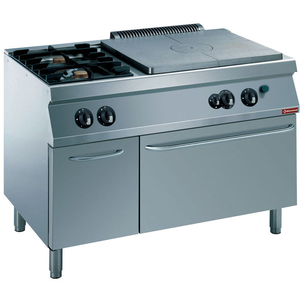 Diamond G17/T2BFA12-N 2 Stove & 1 Whole Hob Freestanding Gas Range Cooker on Gas Oven & Neutral Cupboard