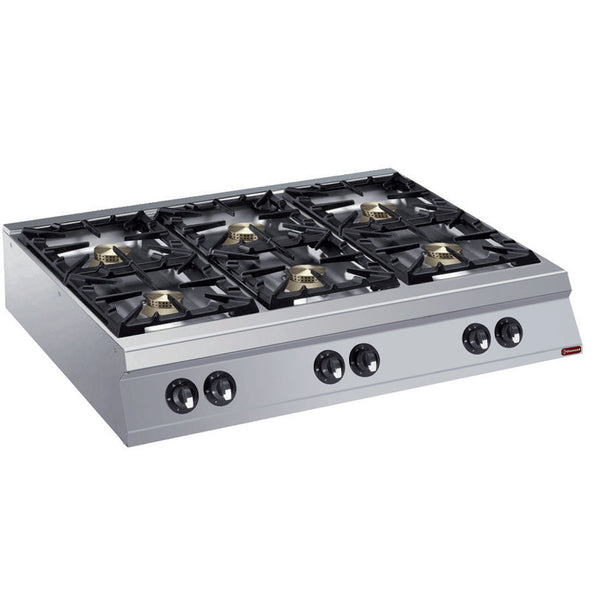 Diamond G22/6B12TPW-N 6 Burner Countertop Gas Range High Power Cooker