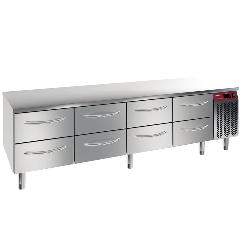 Diamond N77/R420G-9F Refrigerated Base, 8X 1/2 Drawers Gn1/1-H 100 Mm