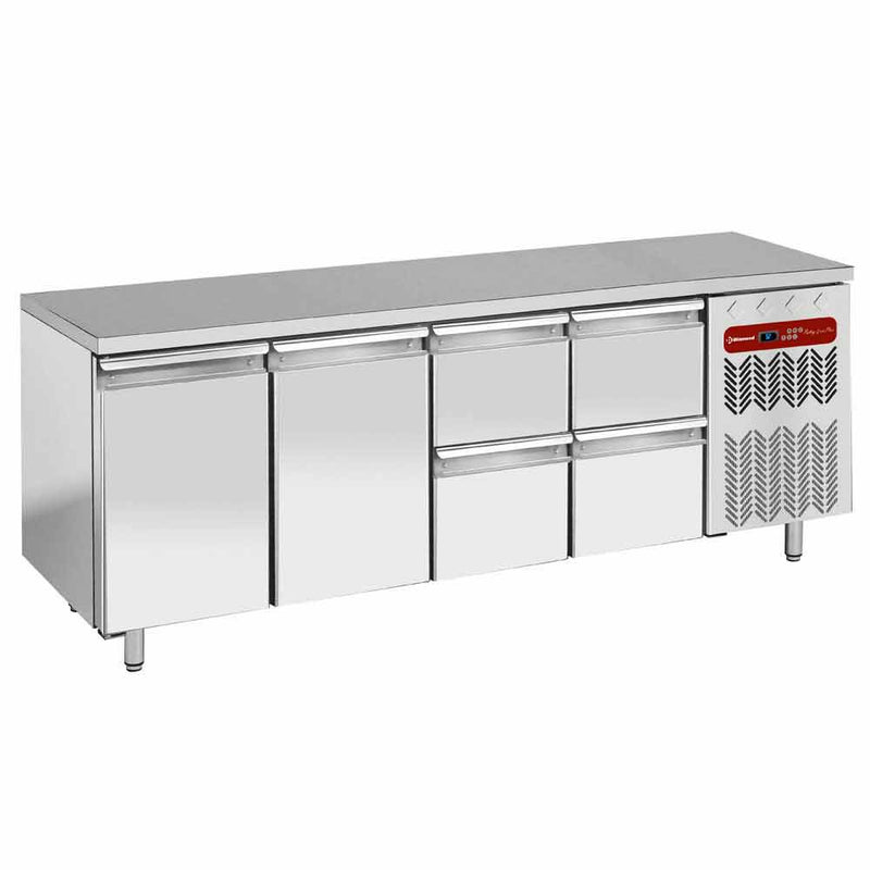 Diamond TG4N/H-R2_2XK1/2-H 2 Door & 4 Drawer Stainless Steel Refrigerated Counter