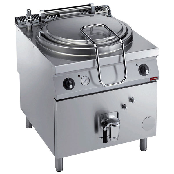 Diamond E22/M150I8-N Electric Indirect Heating Rounded Kettle on Cupboard, 150 Litres
