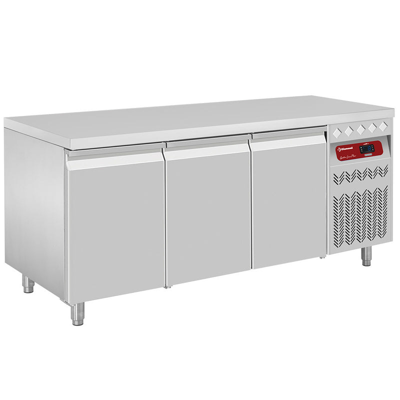Diamond DT178/P9 3 Door Refrigerated Preparation Counter, 405 Litres