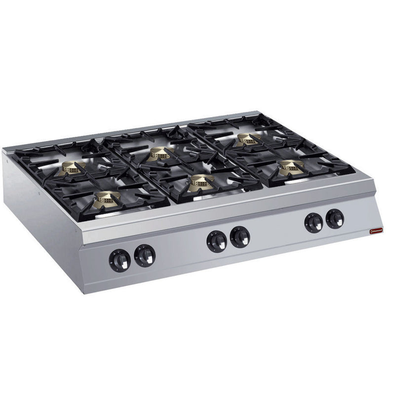 Diamond G22/6B12T-N 6 Burner Countertop Gas Range Cooker