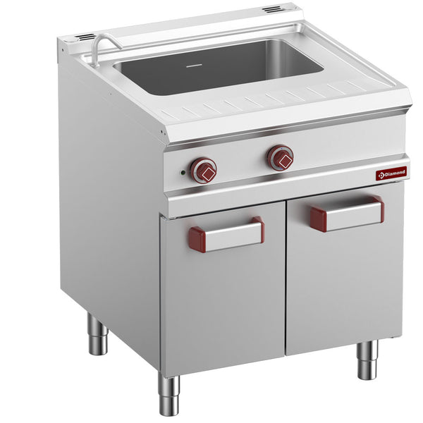 Diamond E7/CPA7-N Freestanding Electric Pasta Cooker on 2 Neutral Closed Cupboards, 9kW