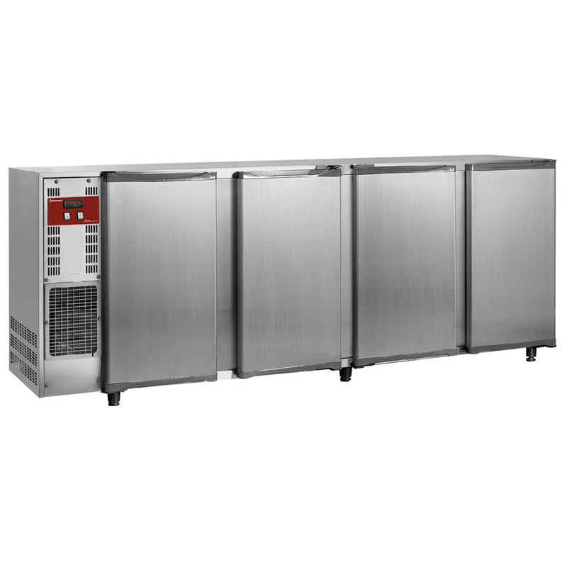 Diamond TAVX/4-R2 Hinged Solid Quad Door Stainless Steel Bottle Cooler, 783 Litres