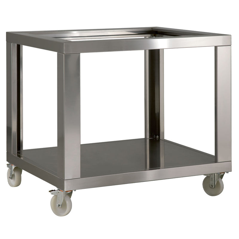 Diamond SLD12/35-N Stainless Steel Support Ld12/35-N, Nylon Wheels, 2 With Brakes