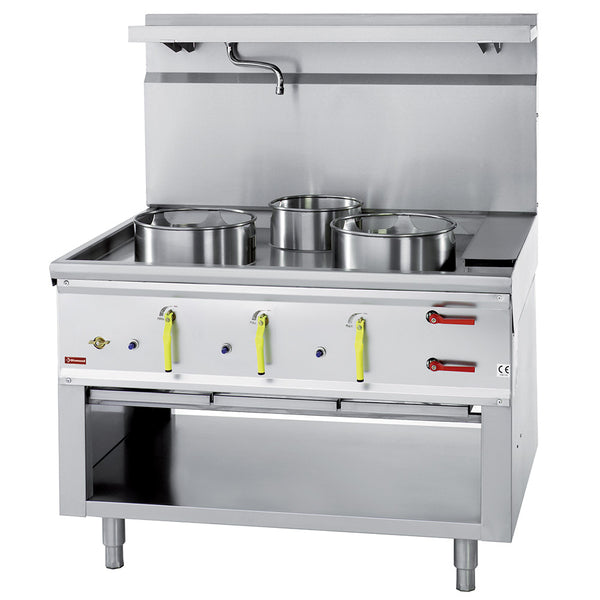 Diamond CHINA/3L 3 Burner Wok Stove with Water Curtain