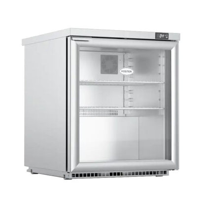 Foster Single Glass Door Undercounter Cabinet Display Refrigerator, 200 Litres